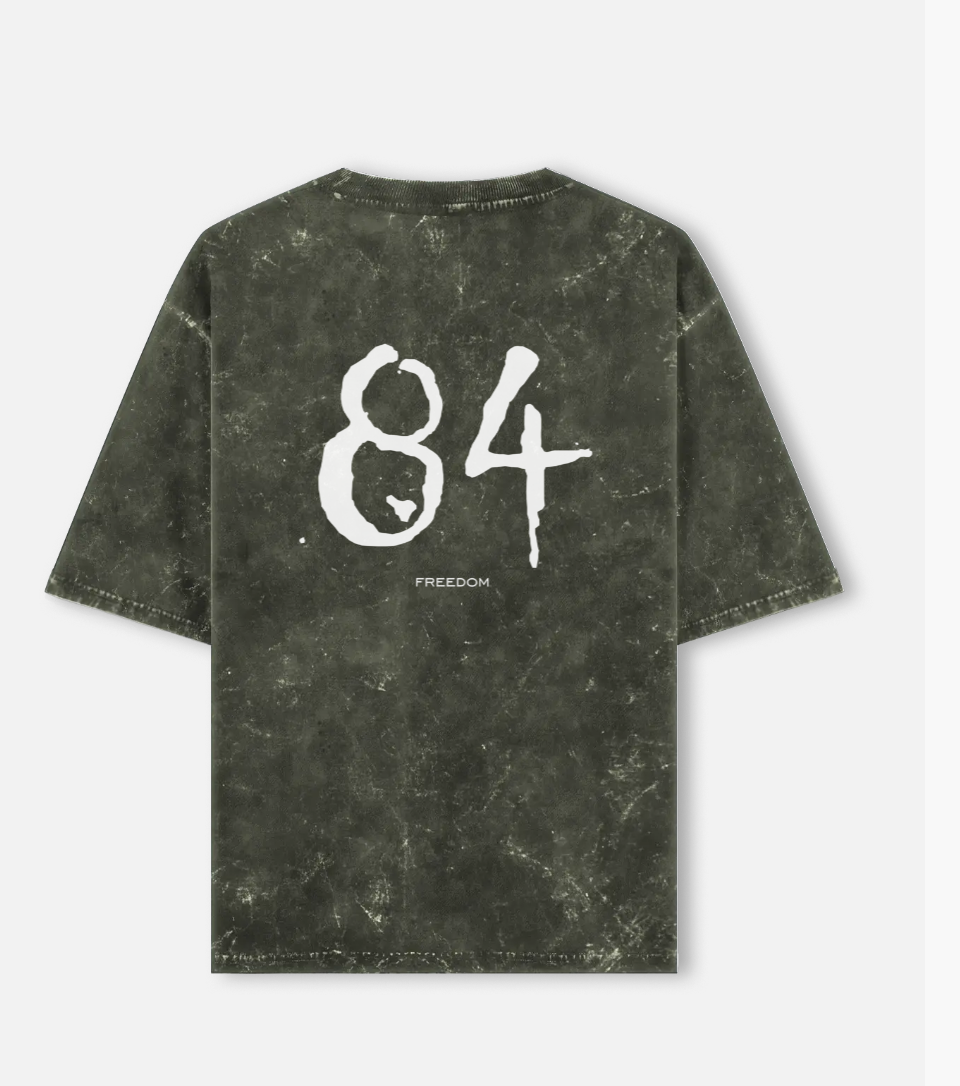 1984 Freedom T-Shirt | Stand for Justice & Truth | ACID WASH TEE | SOVERIEGN PANTH
