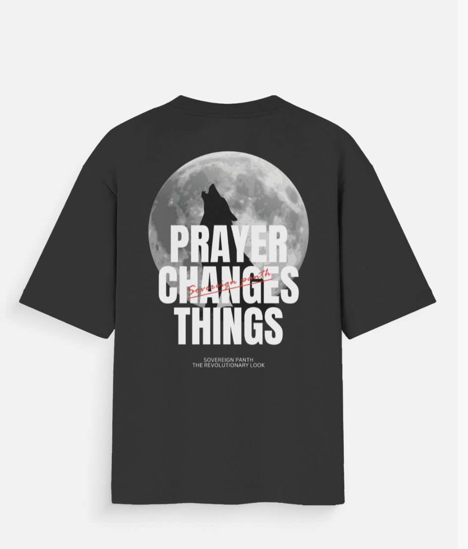 Prayer Changes Things T-Shirt | Faith & Inspiration Wear | SOVERERIGN PANTH